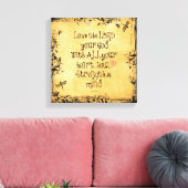 Bibelverse: Liebe des Herrn, Herz, Soul, Kraft Leinwanddruck (Insitu (Wohnzimmer))