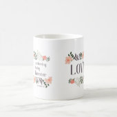 Bibelverse: Liebe gestern, heute, für immer Kaffeetasse (Mittel)