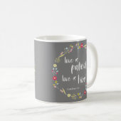 Bibelverse: Liebe ist geduldig, Liebe ist freundli Kaffeetasse (VorderseiteRechts)
