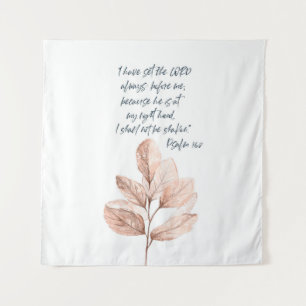 Bibelverse Lord Psalm Leafy-Schrift Wandteppich