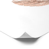 Bibelverse Lord Psalm Leafy Skripte Poster (Ecke)