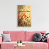 Bibelverse: Man denke an die Lilien Leinwanddruck (Insitu (Wohnzimmer))