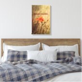 Bibelverse: Man denke an die Lilien Leinwanddruck (Insitu (Schlafzimmer))