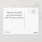 Bibelverse Matthew 11:28 Vintage Design Postkarte (Rückseite)