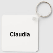 Bibelverse Matthew Olive Square Schlüsselanhänger (Rückseite)