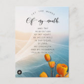 Bibelverse Memory Card für Psalm 19:14 Postkarte (Vorderseite)