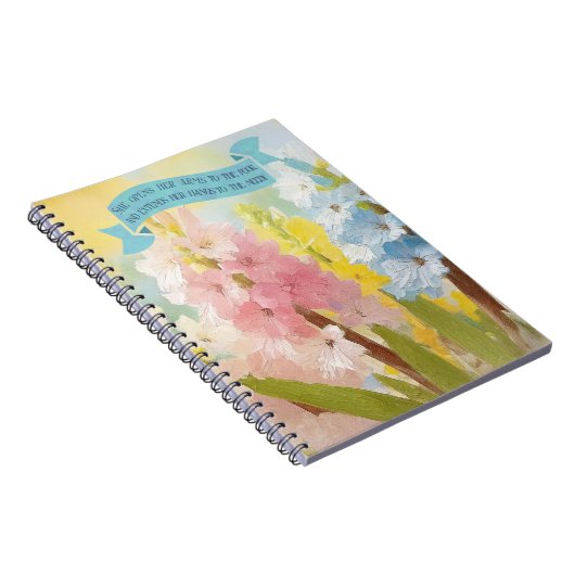 Bibelverse Mutter Liebe, Hyakinth-Blume Notizblock (Rechte Seite)