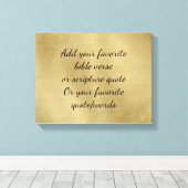 Bibelverse oder Scripterangebot hinzufügen Leinwanddruck (Insitu (Holzboden))