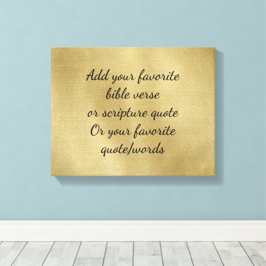 Bibelverse oder Scripterangebot hinzufügen Leinwanddruck (Insitu (Holzboden))