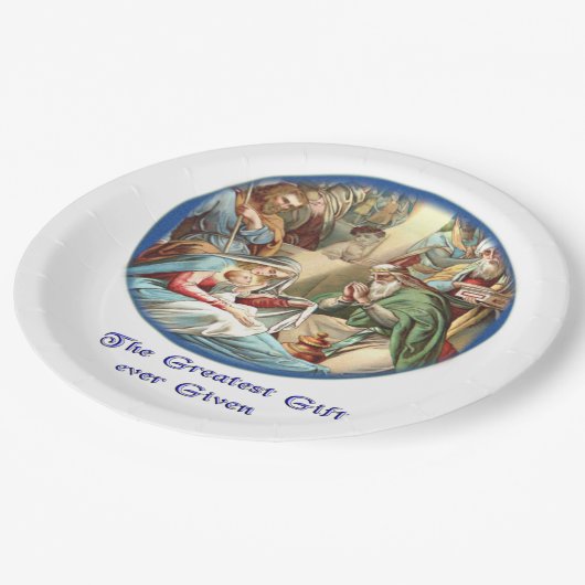 Bibelverse Pappteller (Schrägansicht)