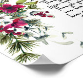 Bibelverse Peter Poinsettia Weihnachtsgebäck Poster (Ecke)