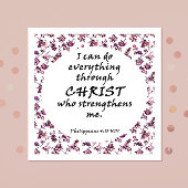 Bibelverse Philippians Square Serviette