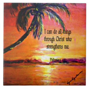 Bibelverse, Philippinen 4:13 Bad Set Fliese