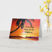 Bibelverse, Philippinen 4:13, Karte (Gelbe Blume)