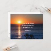 Bibelverse, Philippinen 4:13 Karte (Vorderseite/Rückseite Beispiel)