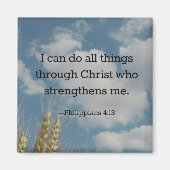 Bibelverse, Philippinen 4:13 Magnet (Vorne)