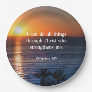 Bibelverse, Philippinen 4:13 Pappteller