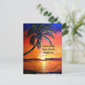 Bibelverse, Philippinen 4:13 Postkarte (Stehend Vorderseite)