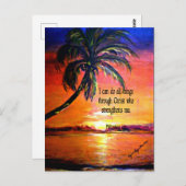Bibelverse, Philippinen 4:13 Postkarte (Vorne/Hinten)