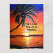 Bibelverse, Philippinen 4:13 Postkarte (Vorderseite)