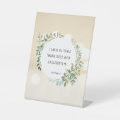 Bibelverse, Philippinen 4:13 Sockelschild (Vorderseite)