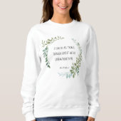 Bibelverse, Philippinen 4:13 Sweatshirt (Vorderseite)