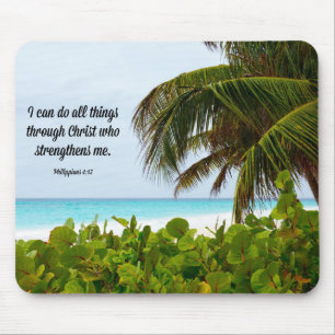 Bibelverse, Philippinen 4:13, tropisch Mousepad