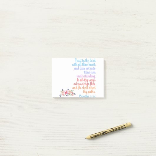 Bibelverse Post-it Klebezettel (Auf Schreibtisch)