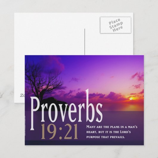 Bibelverse Postcard Postkarte (Vorne/Hinten)