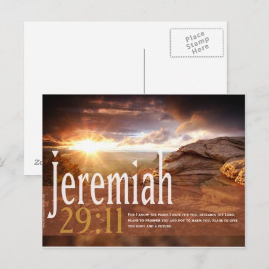 Bibelverse Postcard Postkarte (Vorne/Hinten)