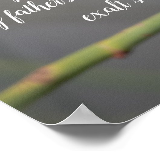 Bibelverse-Poster Poster (Ecke)