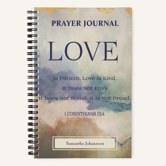 Bibelverse Prayer Journal Notizblock (Vorderseite)