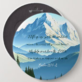 Bibelverse Psalm 121:1-2 Button (Vorne & Hinten)