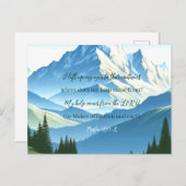 Bibelverse Psalm 121:1-2 Postkarte (Vorne/Hinten)
