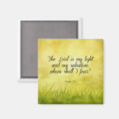 Bibelverse, Psalm 27:1 Magnet (Vorderseite/Rückseite)