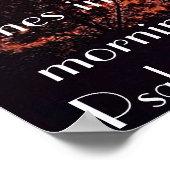 Bibelverse Psalm 30:5 Poster (Ecke)