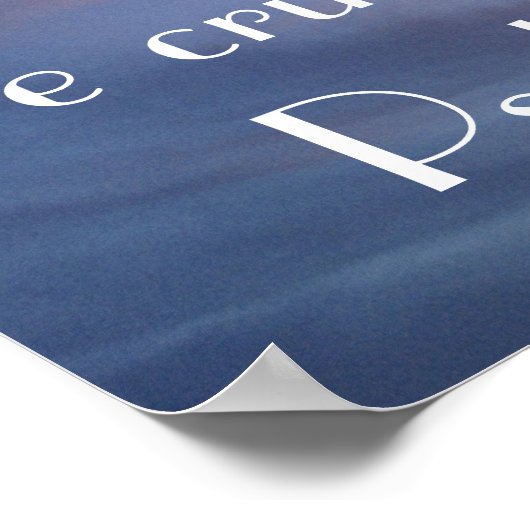 Bibelverse Psalm 34:18 Sonnenuntergang Poster (Ecke)