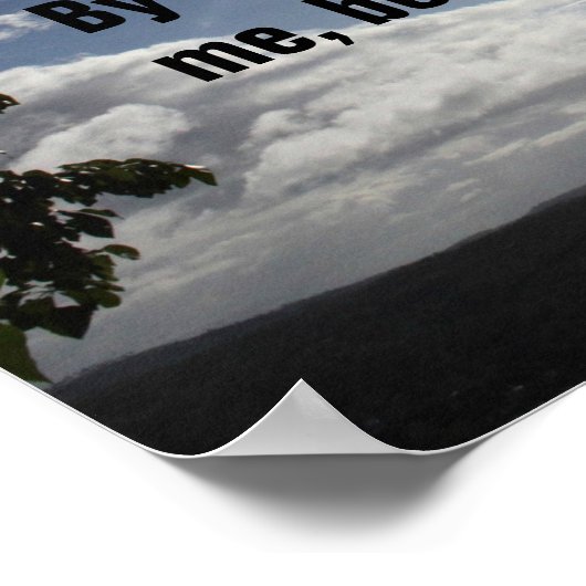 Bibelverse Psalm 41:11 Poster (Ecke)