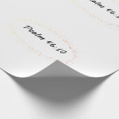 Bibelverse Psalm 46:10 Geschenkpapier (Ecke)