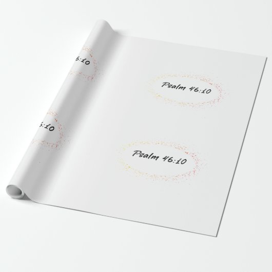 Bibelverse Psalm 46:10 Geschenkpapier (Ungerollt)