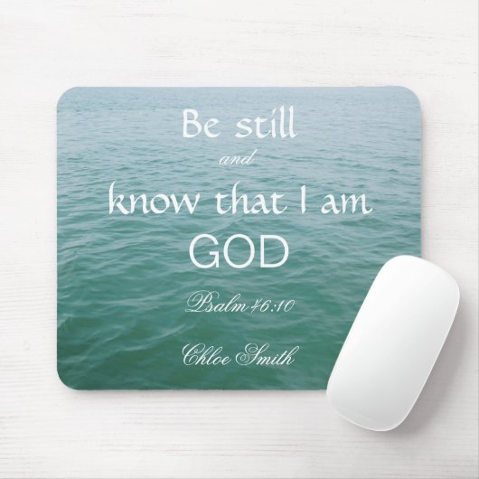 Bibelverse Psalm 46:10 Mousepad (Mit Mouse)
