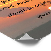 Bibelverse, Psalm 4:8 Poster (Ecke)
