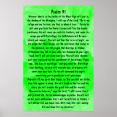 Bibelverse Psalm 91 Poster (Vorne)