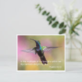 Bibelverse - Psalm 94 Vers 19 Postkarte (Stehend Vorderseite)