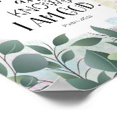 Bibelverse Psalm Poster (Ecke)