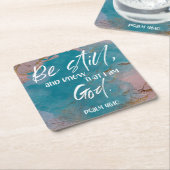 Bibelverse Psalm Rechteckiger Pappuntersetzer (angewinkelt)