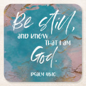 Bibelverse Psalm Rechteckiger Pappuntersetzer (Vorderseite)