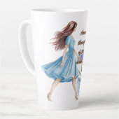 Bibelverse Psalmen 23:4 Latte-Tasse Milchtasse (Linke Ecke)