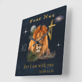 Bibelverse Quadratische Wanduhr (Winkel)