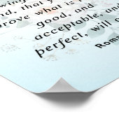 Bibelverse, Römer 12:2 Poster (Ecke)